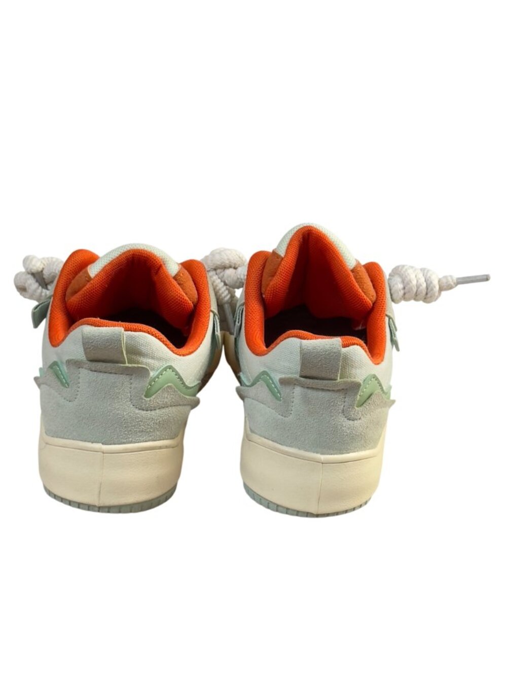 Yvane VA2 Unisex Mint Green & Orange skateboard sneake Canvas Suede Size W 8.5 - Picture 4 of 9
